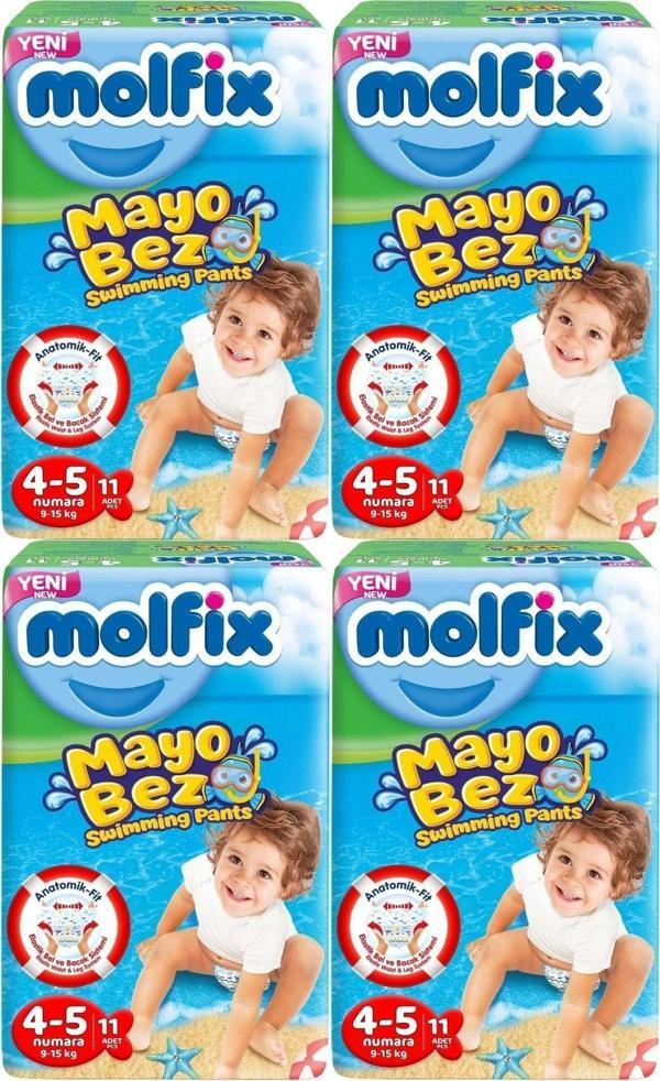 Molfix Swimming Pants (Mayo Bez) Beden:4-5 (9-15Kg) 44 Adet - Image 1