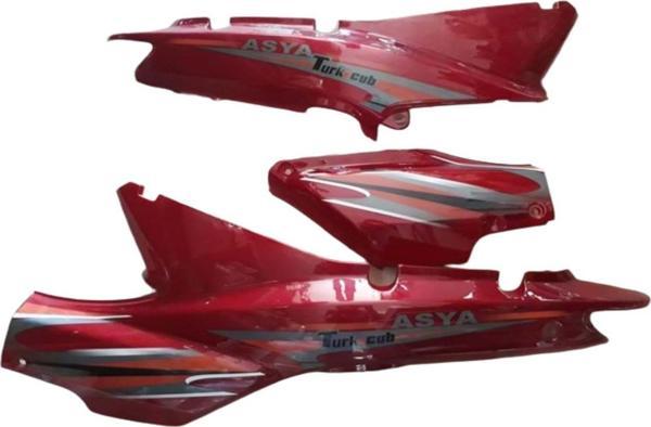 Asya Sele Yan Kapak (3 Parça) Kırmızı As100-9 - Image 1