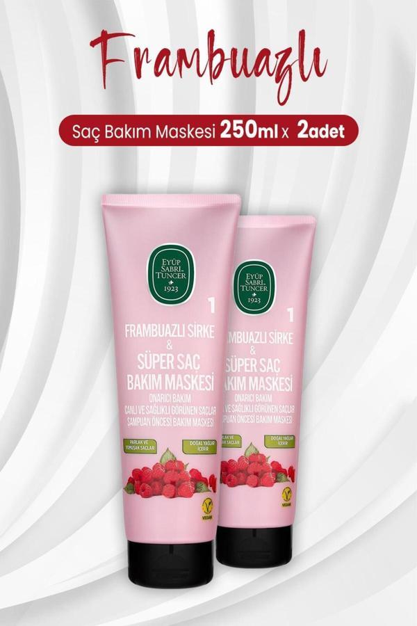 Eyüp Sabri Tuncer Frambuazlı Sirke Ve Süper Saç Bakım Maskesi 250 Ml X 2 Adet - Image 1