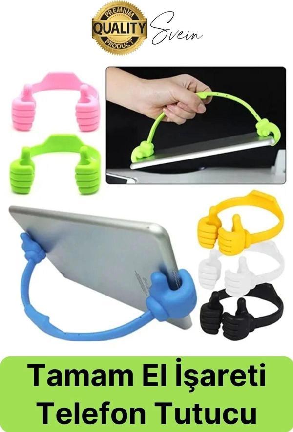 Sevimli 2 El Ayarlı Dikey Yatay Baş Parmak Şekilli Dekoratif Tablet Ekran Tutucu Mobil Masaüstü - Image 1