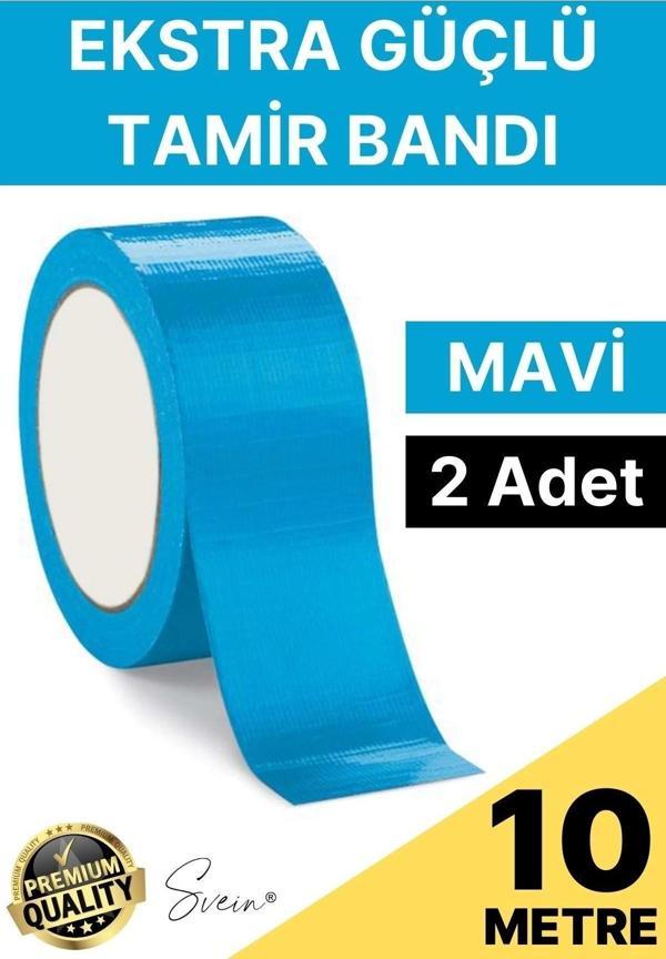 2 Adet 10 mt Mavi Tamir Takviye Kapatıcı Güçlü Onarım Bandı Su Geçirmez Sızdırmaz Dayanıklı Çatlak - Image 1
