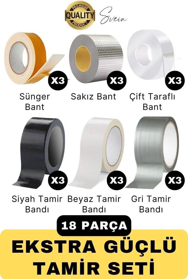 Premium Ekstra Güçlü Sızdırmaz Su Geçirmez Mutfak Lavabo Kenar Tamir Bandı Sakız Bant Çift Taraflı - Image 1