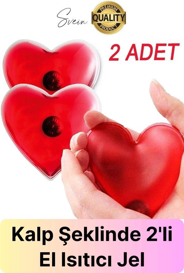 2 Adet Kalp Şeklinde El Sobası Isıtıcı Sihirli Jel Sıcak Isınmatik Sevgililer günü Hediyelik Kış Cep - Image 1