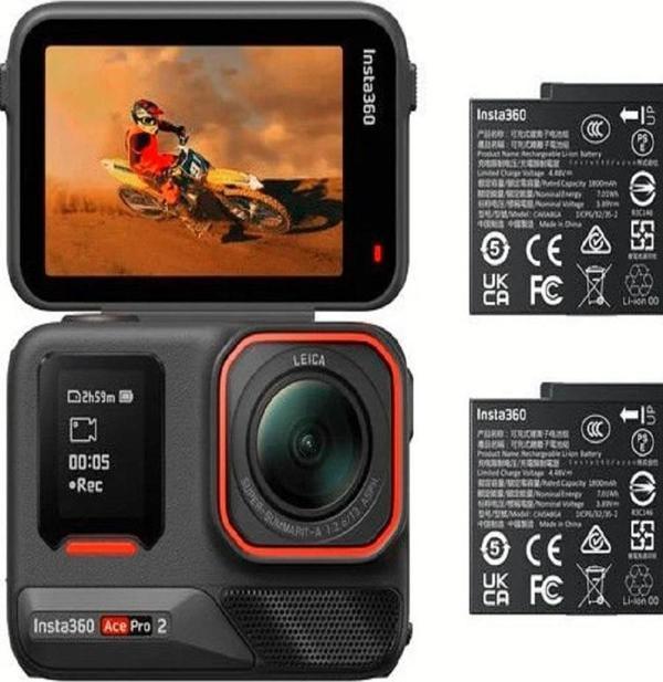 Insta360 Ace Pro 2 Aksiyon Kamerası Çift Bataryalı Paket - Image 1