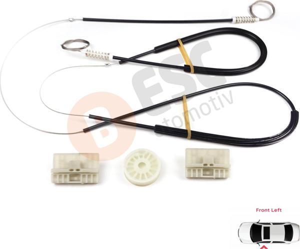 Audi A6 C6 S6 4F 4F2 4F5 2004-2011 4/5 Kapı 4F0837461 İçin Elektrikli Ön Sol Cam Kriko Tamir Seti - Image 1