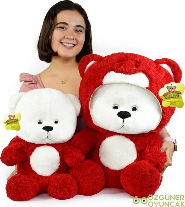 Pababo 70 Cm Kapşonlu Uykumcuk  Peluş Ayıcık Panda - Image 1