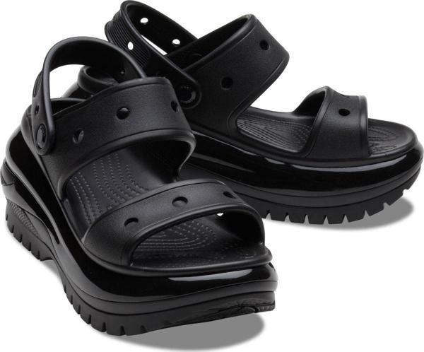 Crocs Classic Mega Crush Sandal - Black - Image 1