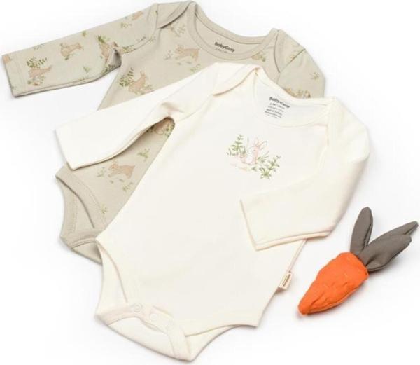 Baby Cosy Bebek 2Li Uzun Kollu Badi %100 Organik Pamuk, Bebek Ve Yenidoğan Serisi - Csy5789 Ekru 18-24 Ay - Image 1