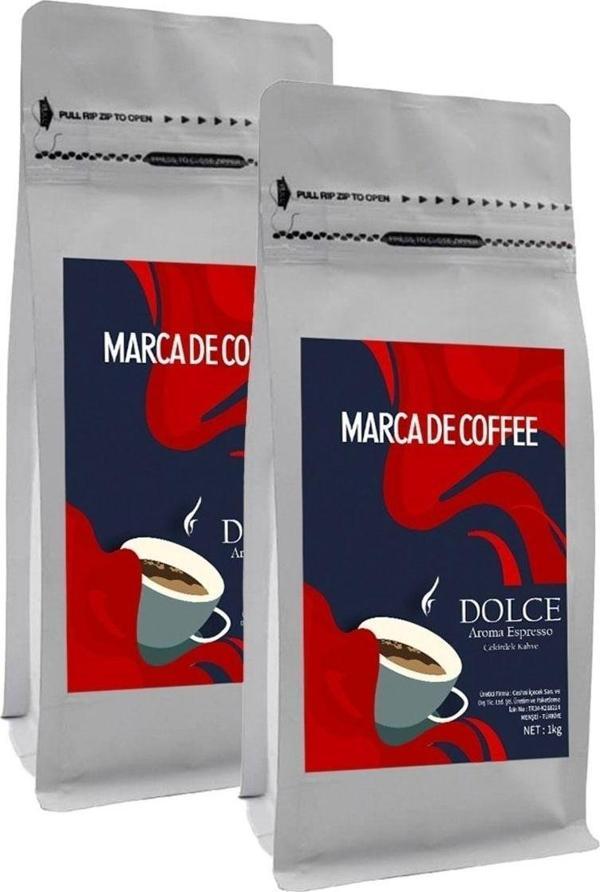 Marca De Coffee Dolce Espresso Çekirdek Kahve 2 X 1 Kg - Image 1