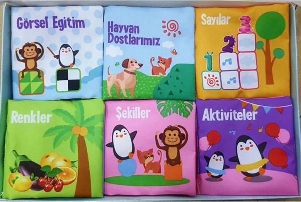 Dekantoys Bebeğimin Ilk Kitap Seti Hışırtılı Kitaplar Bez Kitap Seti 6 Adet 356786585232 - Image 1