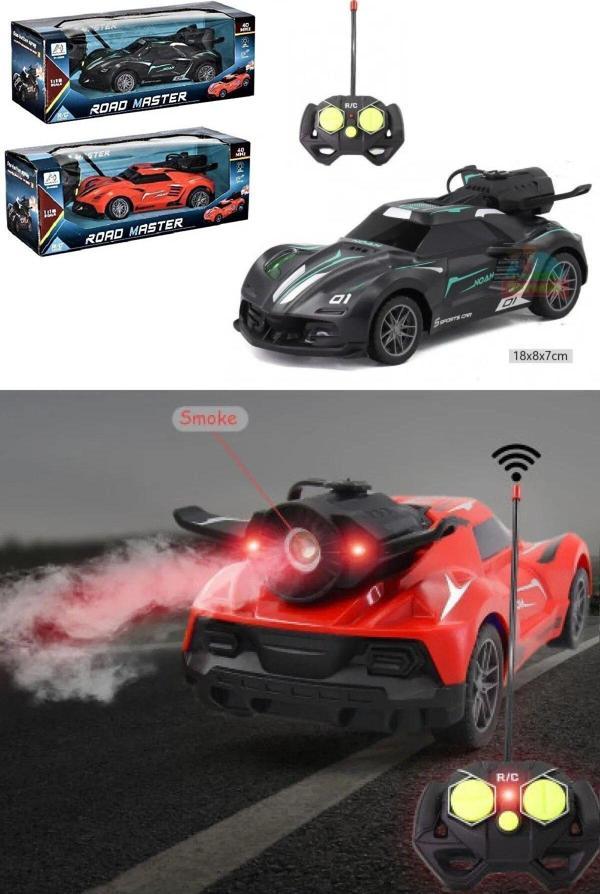 Dekantoys Uzaktan Kumandalı Şarjlı Duman Atan Işıklı Araba - 1:18 & 40 Mhz Full Fonksiyon Oyuncak Araba - Image 1
