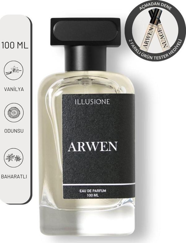 ILLUSIONE Arwen Edp Erkek Parfüm 100Ml | Vanilya-Odunsu-Baharatlı | Lavanta, Safran, Amber, Paçuli - Image 1