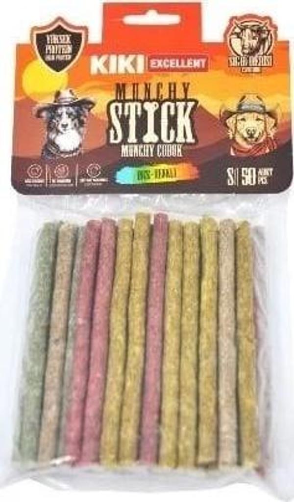 Kiki Excellent İnce Munchy Sığır Derisinden Çubuk Kemik Köpek Ödülü 25 Adet Renkli - Image 1