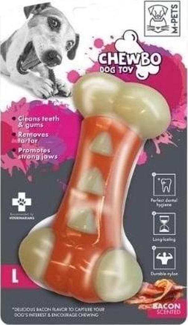 M-Pets Chewbo Et Aromalı Diş Bakım ve Köpek Çiğneme Oyuncağı Large - Image 1