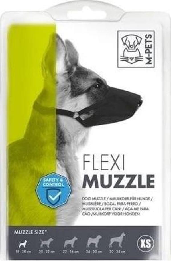M-Pets Flexi Ayarlanabilir Bez Köpek Ağızlığı Small - Image 1