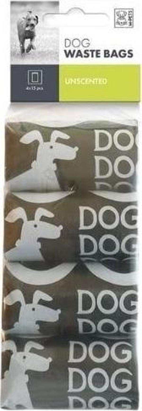 M-Petz Waste Bag Desenli Köpek Dışkı Toplama Poşeti 4x15 Adet - Image 1