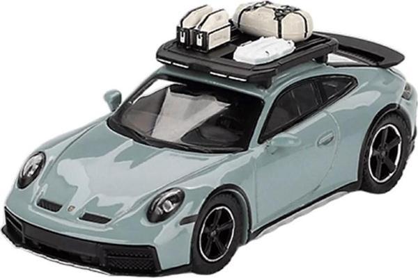 Mini GT 1:64 Porsche 911 Dakar Shade Green Metallic - Image 1