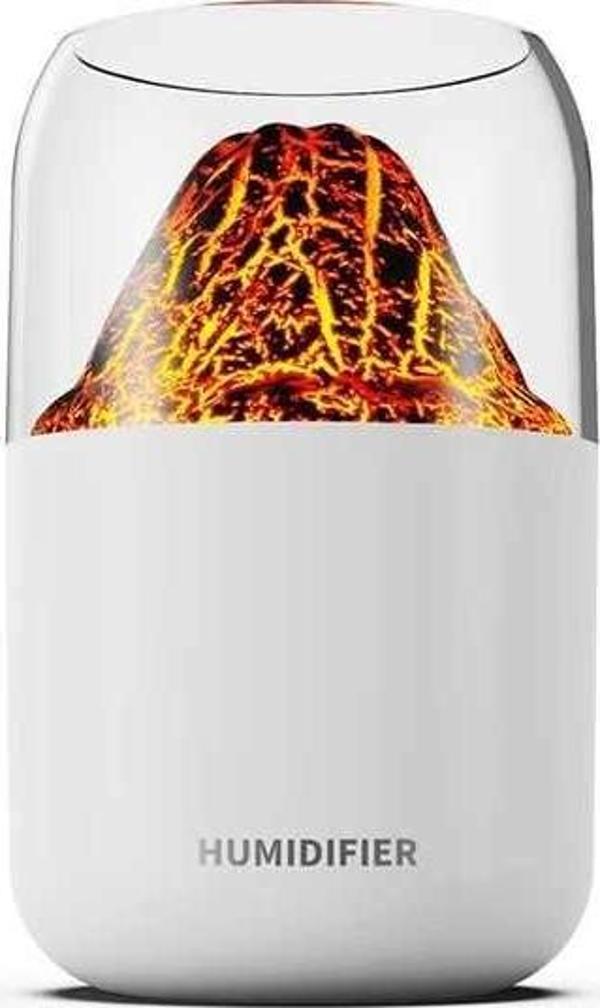 Leerfei Y10 300 ml Kapasiteli Işıklı Volkanik Hava Nemlendirici Buhar Makinası - Image 1