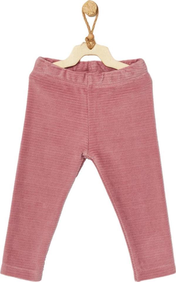 Andywawa Kız Bebek Kadife Koyu Pembe Pantolon AC22365RP - Image 1
