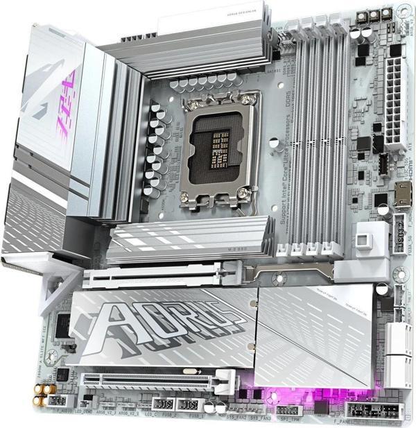 GIGABYTE ANAKART INTEL LGA1851 MATX Z890M AORUS ELITE WIFI7 ICE - Image 1