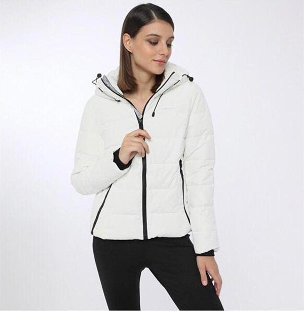 Lumberjack 2W W-Sn31 Apreski Coat 2Pr Kadın Mont Beyaz XS - Image 1