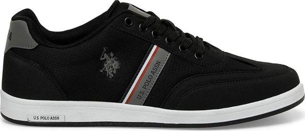 U.S. Polo Assn. Kares 4Fx Siyah Erkek Sneaker Siyah 42 - Image 1