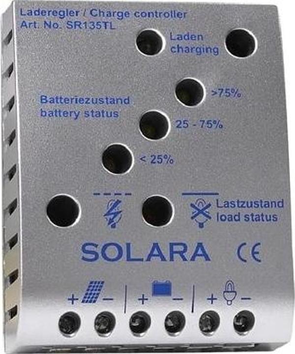 Solara SR135TL 140Wp 12/24V PWM Solar Şarj Regülatörü - Image 1