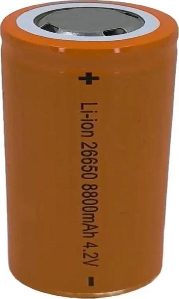  26650 Şarjlı Pil 8800mah 4.2v Li-ion Pil 1li Premium - Image 1