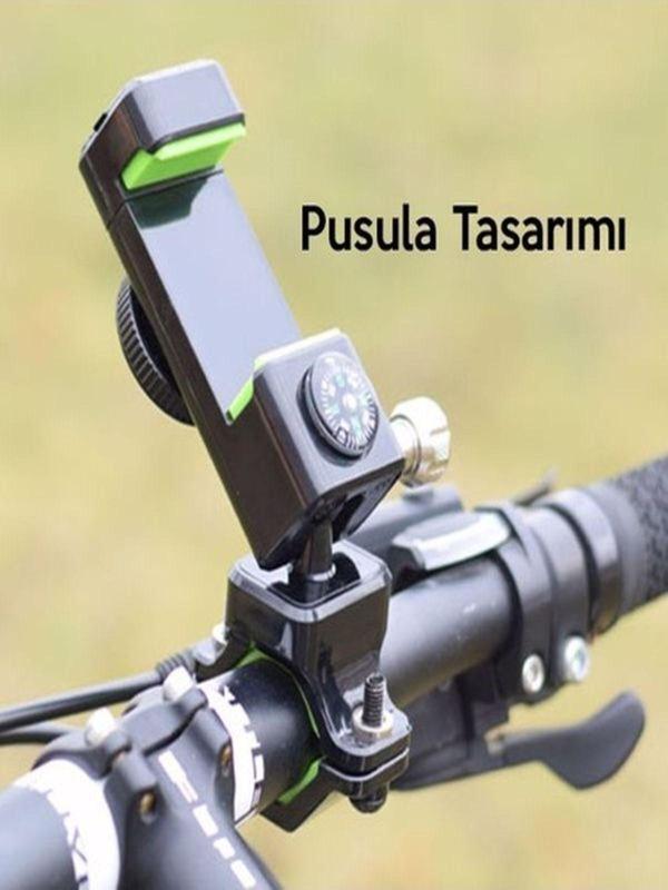 Çok Fonksiyonlu Esnek Bisiklet Telefon Tutucu Pusulalı - Image 1