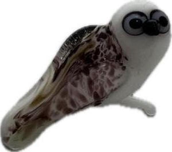 El Yapımı Mini Murano Cam Baykuş Biblo A161-01 - Image 1