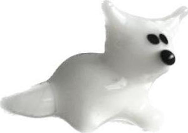 El Yapımı Mini Murano Cam Köpek Biblo A108-02 - Image 1