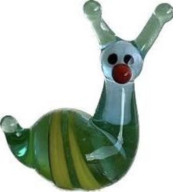 El Yapımı Mini Murano Cam Salyangoz Biblo A119-04 - Image 1