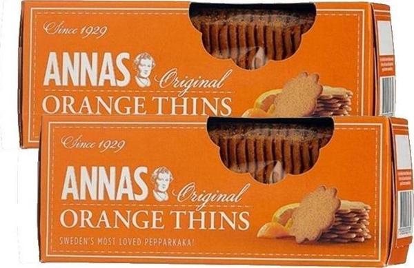 ANNAS ORANGE THINS 150GR x2 - Image 1