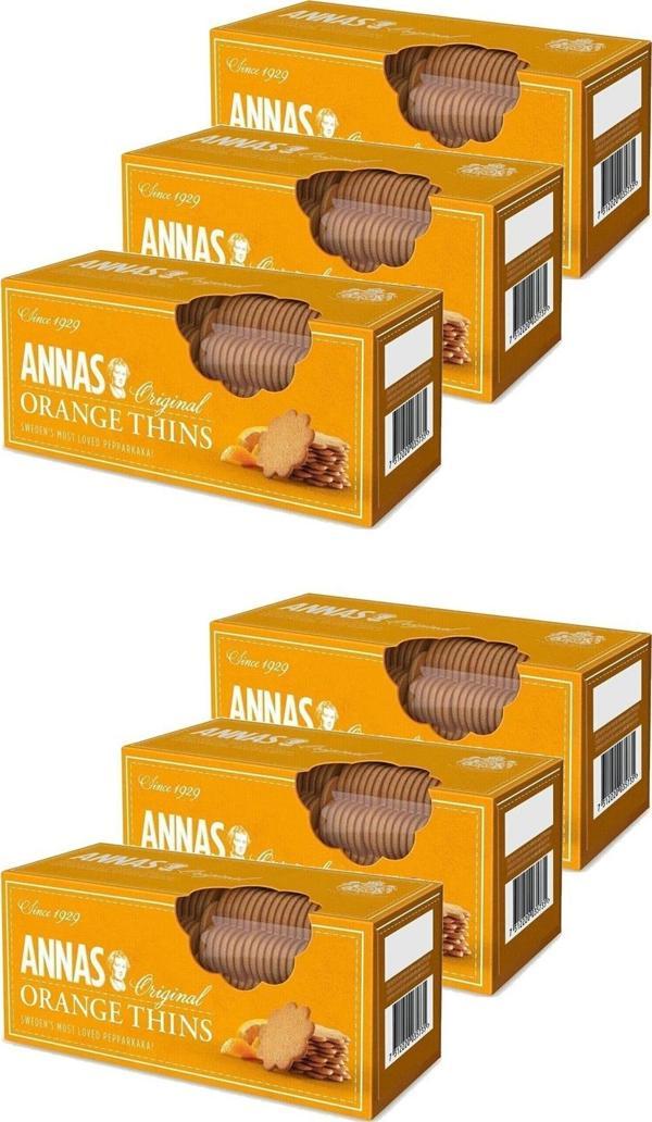 ANNAS ORANGE THINS 150GR. X 6 ADET - Image 1