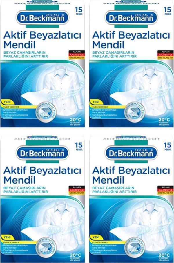 DR BECKMANN  AKTİF BEYAZLATICI MENDİL 15 'Lİ X 4 ADET - Image 1