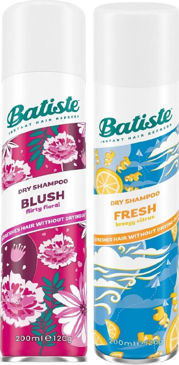 Batiste Kuru Şampuan Blush 200 ml + Batiste Kuru Şampuan Fresh 200 ml - Image 1