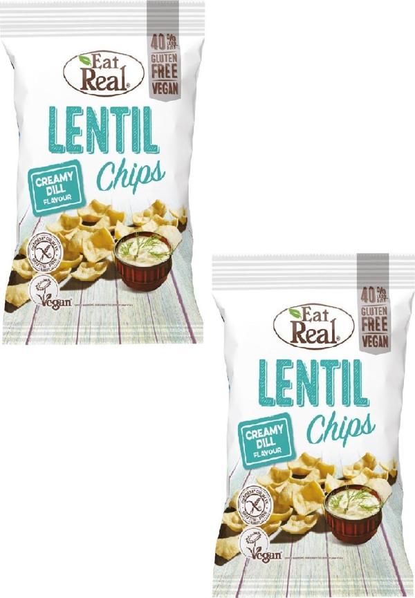 EAT REAL DEREOTLU MERCİMEK CİPSİ 40 GR. X 2 ADET - Image 1