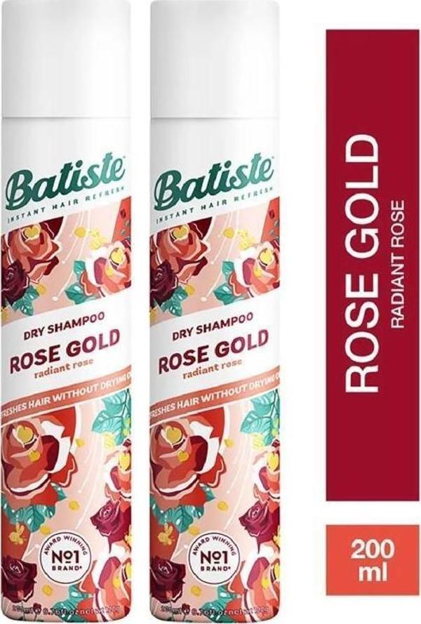 BATISTE KURU ŞAMPUAN ROSE GOLD 200 ML  X 2 ADET - Image 1