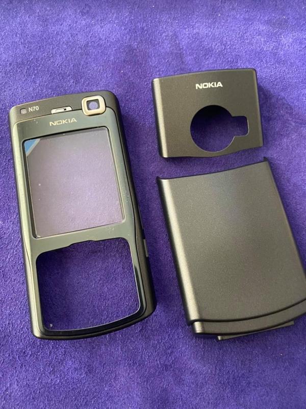 Nokia N70 Ön Arka Kapak Siyah(Tuşsuz) - N70 Kapak - Image 1