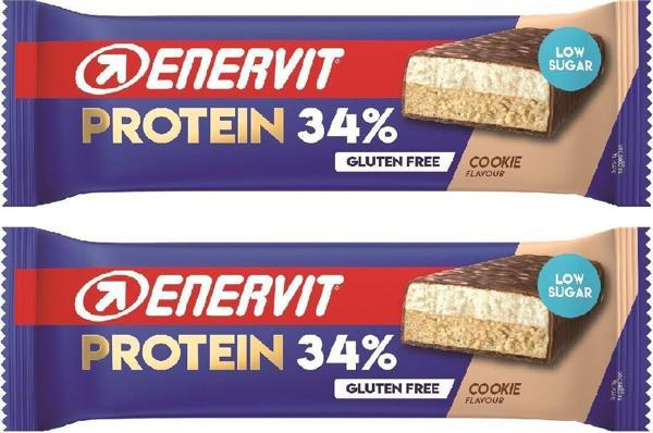ENERVİT COOKIE LOW SUGAR - KURABİYELİ PROTEİN BAR 55GR X 2 ADET - Image 1