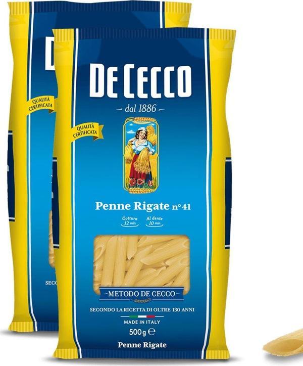 De cecco Penne Rigate Makarna 500 G x 2 - Image 1