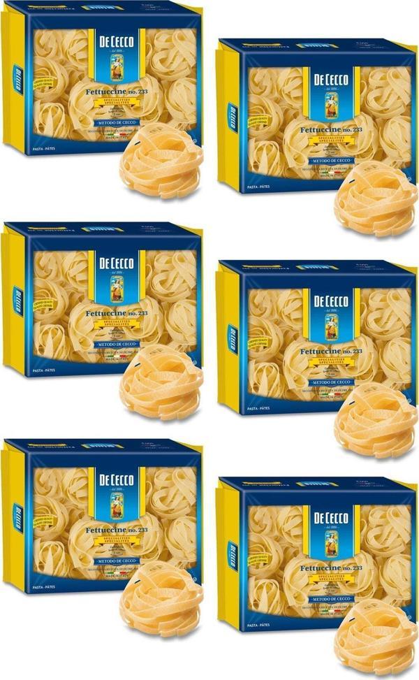 DECECCO FETTUCCINE / YUMURTALI UZUN MAKARNA 250 GR. X 6 ADET - Image 1