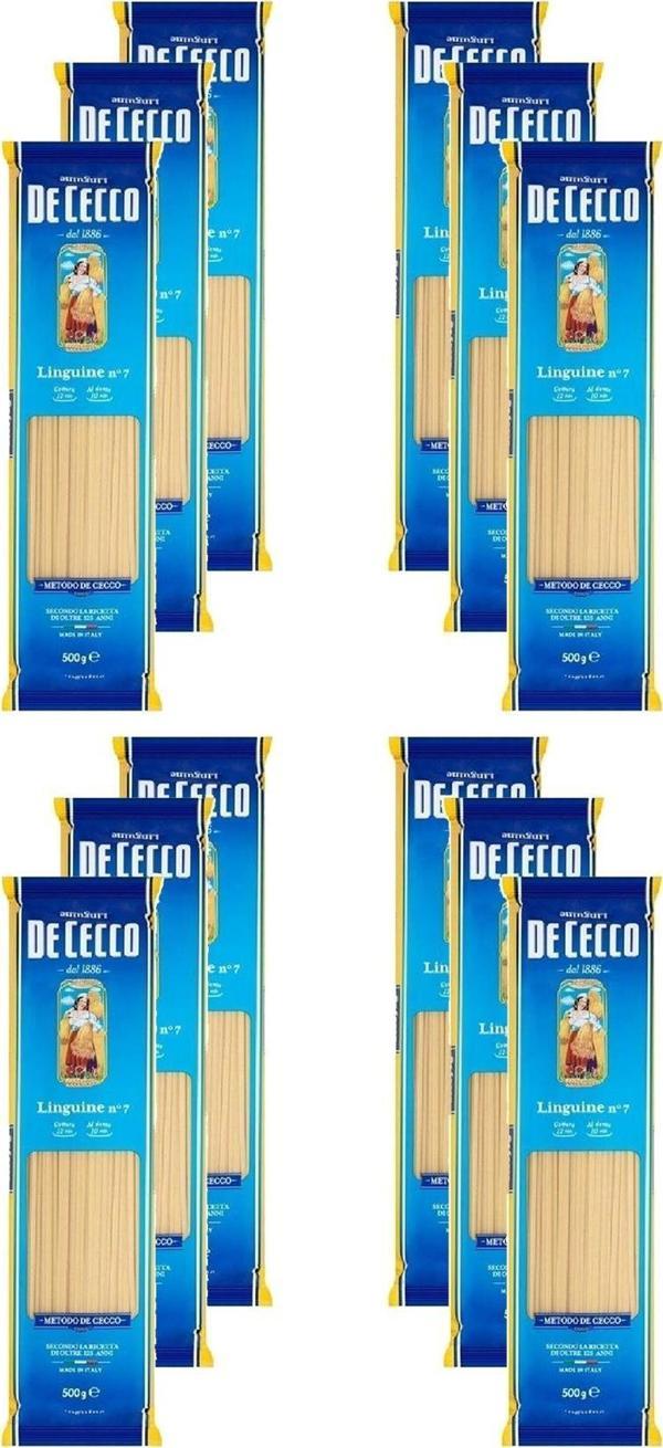 DECECCO LINGUINE / YASSI ÇUBUK MAKARNA 500G x 12 ADET - Image 1