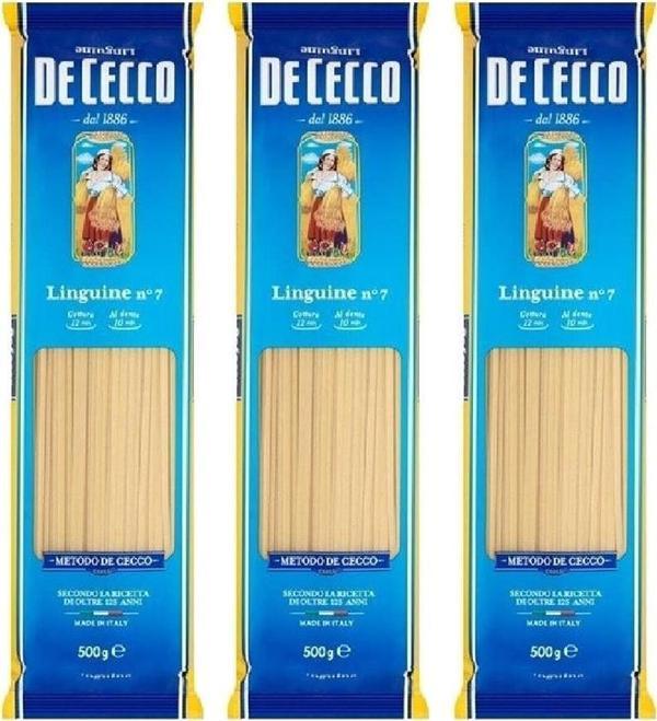 DECECCO LINGUINE / YASSI ÇUBUK MAKARNA 500G x 3 ADET - Image 1