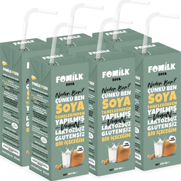 Fomilk Soya 200 ML x 6  - Image 1