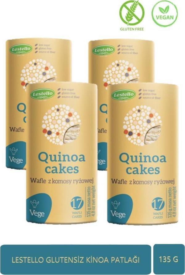 LESTELLO GLUTENSİZ KİNOA PATLAĞI 135 G. X4 - Image 1