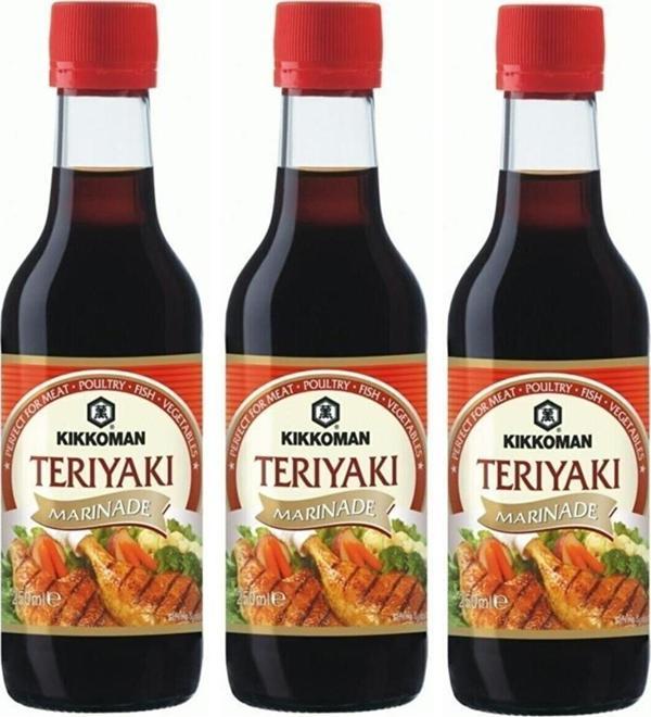 KIKKOMAN  TERİYAKİ MARİNE SOS 250 ML X 3 ADET - Image 1