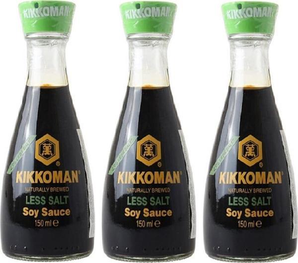 KIKKOMAN DİSPENSER AZ TUZLU SOYA SOSU 150 ML X 3 ADET - Image 1