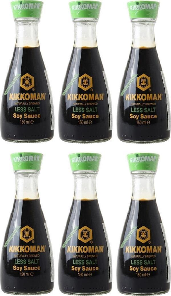 KIKKOMAN DİSPENSER AZ TUZLU SOYA SOSU 150 ML X 6 ADET - Image 1