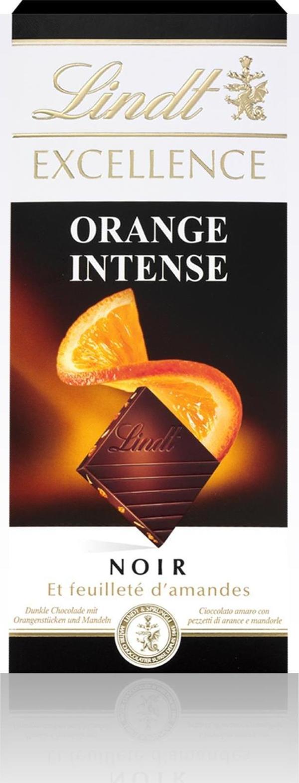 Lindt Excellence Dark Orange 100 G - Image 1